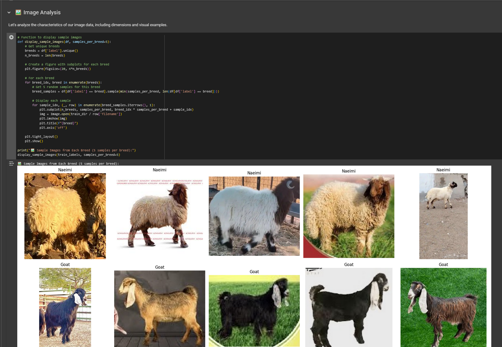 Sheep Breed Classification